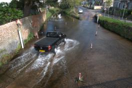 A road in a canal.